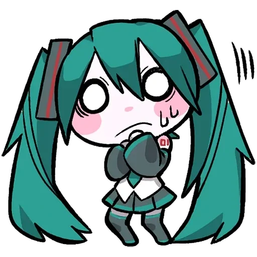 😱 Стикер «LINEHatsune & KagamineBlackencir» для Telegram