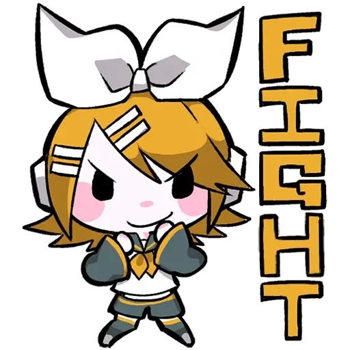 🤜 Стикер «LINEHatsune & KagamineBlackencir» для Telegram