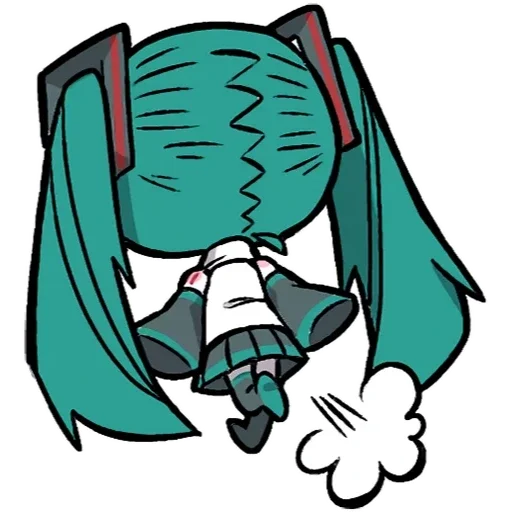 🔙 Стикер «LINEHatsune & KagamineBlackencir» для Telegram