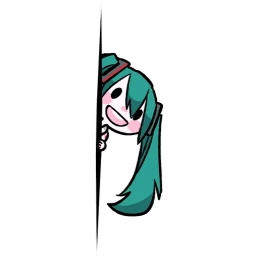 🫥 Стикер «LINEHatsune & KagamineBlackencir» для Telegram