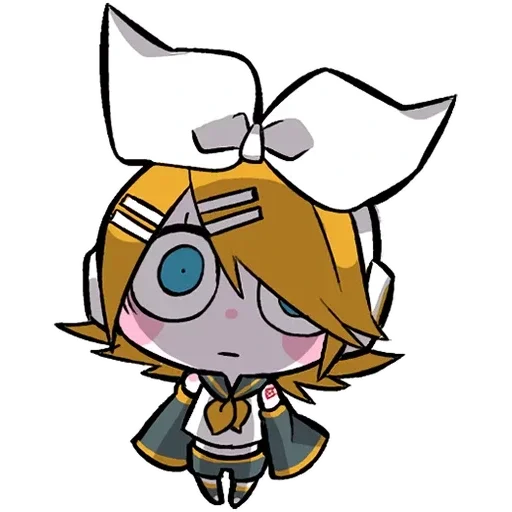 😨 Стикер «LINEHatsune & KagamineBlackencir» для Telegram