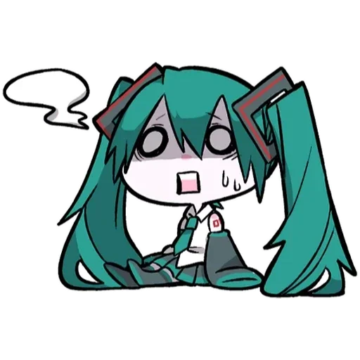 😱 Стикер «LINEHatsune & KagamineBlackencir» для Telegram