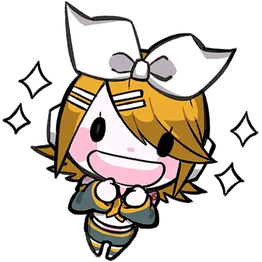 🥹 Стикер «LINEHatsune & KagamineBlackencir» для Telegram
