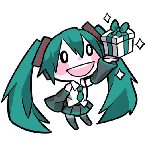 🎁 Стикер «LINEHatsune & KagamineBlackencir» для Telegram