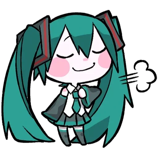 😙 Стикер «LINEHatsune & KagamineBlackencir» для Telegram