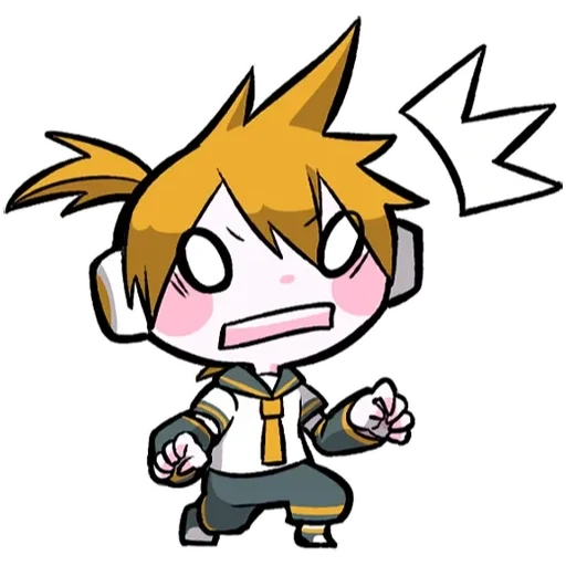 😦 Стикер «LINEHatsune & KagamineBlackencir» для Telegram