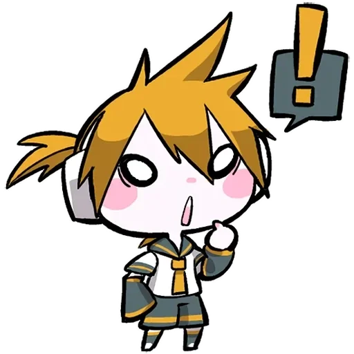 🙂 Стикер «LINEHatsune & KagamineBlackencir» для Telegram