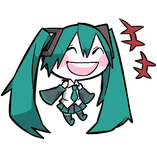 😂 Стикер «LINEHatsune & KagamineBlackencir» для Telegram