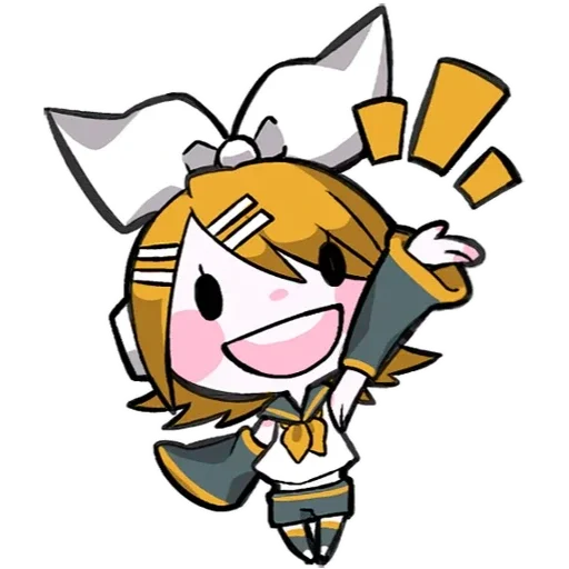 😉 Стикер «LINEHatsune & KagamineBlackencir» для Telegram