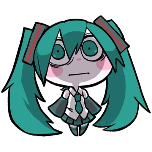 😟 Стикер «LINEHatsune & KagamineBlackencir» для Telegram