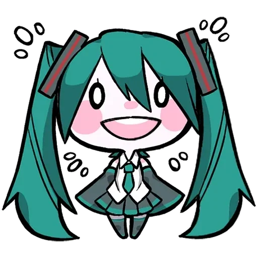 😀 Стикер «LINEHatsune & KagamineBlackencir» для Telegram