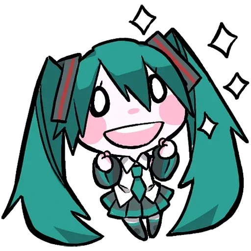 🤩 Стикер «LINEHatsune & KagamineBlackencir» для Telegram
