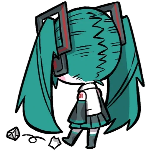 😔 Стикер «LINEHatsune & KagamineBlackencir» для Telegram