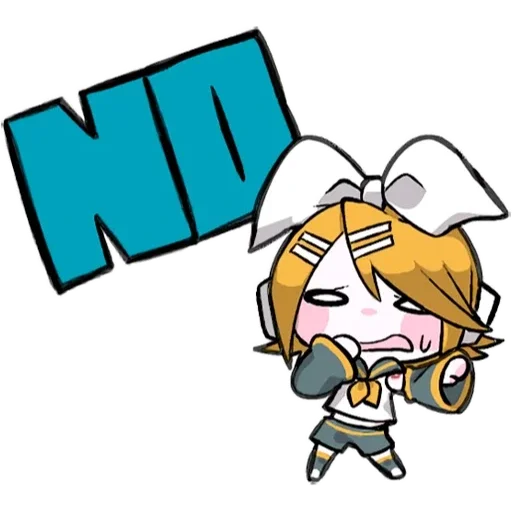 👎 Стикер «LINEHatsune & KagamineBlackencir» для Telegram