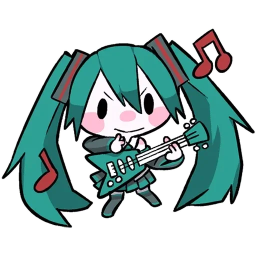 🥳 Стикер «LINEHatsune & KagamineBlackencir» для Telegram