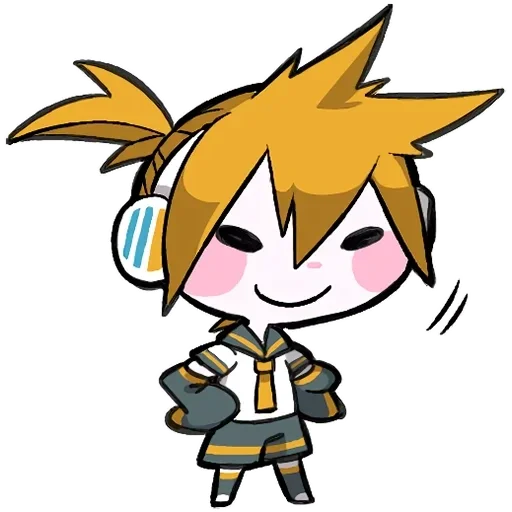 😄 Стикер «LINEHatsune & KagamineBlackencir» для Telegram