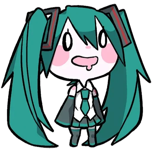 🤤 Стикер «LINEHatsune & KagamineBlackencir» для Telegram