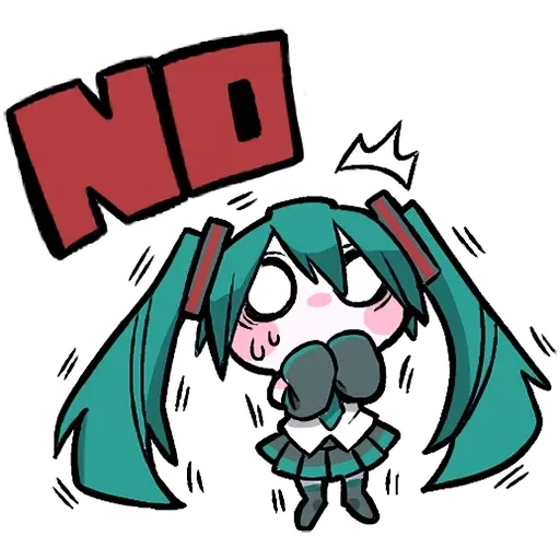 👎 Стикер «LINEHatsune & KagamineBlackencir» для Telegram