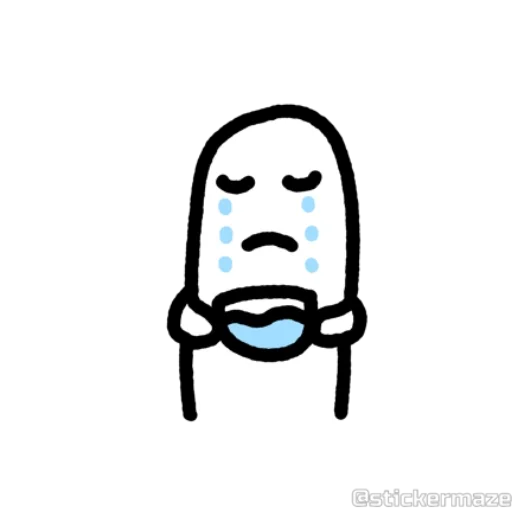 😭 Стикер «Voices In My Brain» для Telegram
