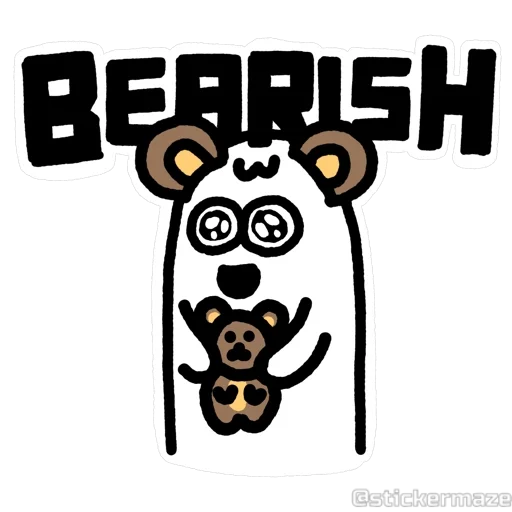 🐻 Стикер «Voices In My Brain» для Telegram