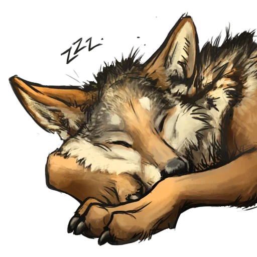 🥺 Стикер «Волк-Койот» для Telegram