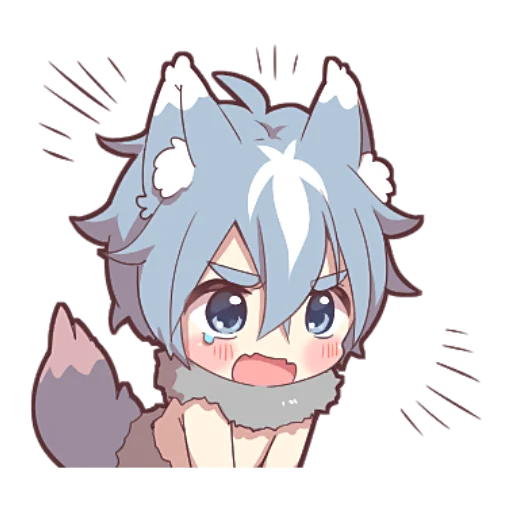 🥲 Стикер «Волк–кун» для Telegram