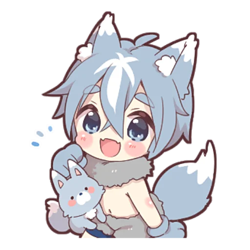 🥰 Стикер «Волк–кун» для Telegram
