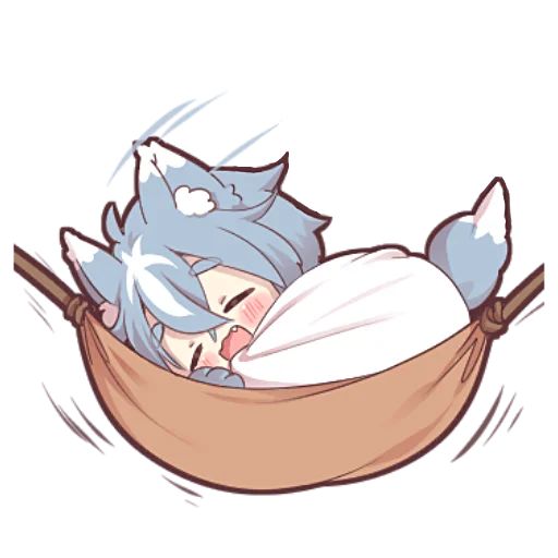 😴 Стикер «Волк–кун» для Telegram