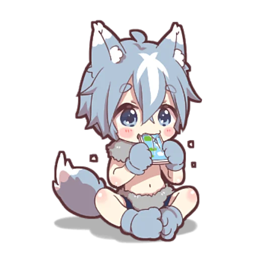 🤤 Стикер «Волк–кун» для Telegram
