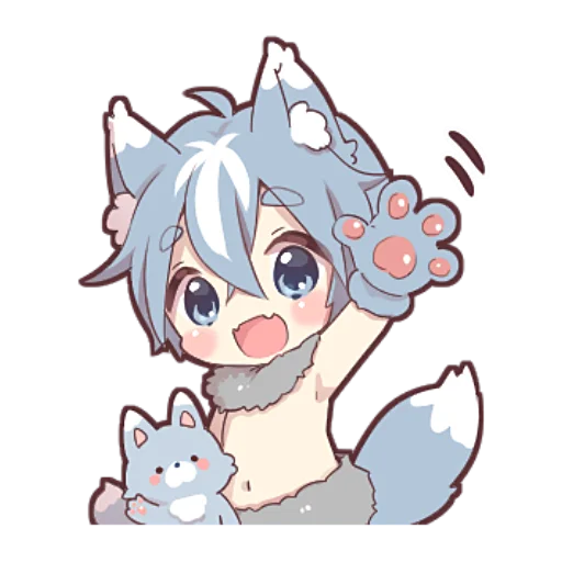🙋‍♀ Стикер «Волк–кун» для Telegram