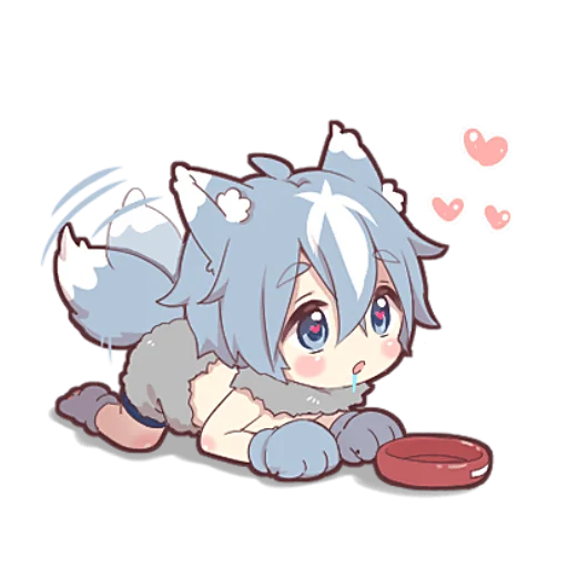 🤤 Стикер «Волк–кун» для Telegram