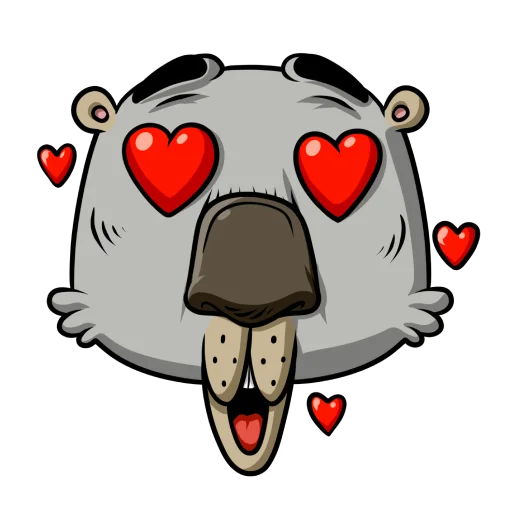 😍 Стикер «Вомбат» для Telegram
