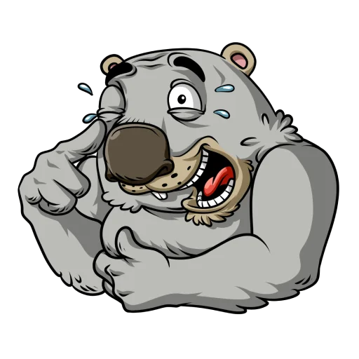 😂 Стикер «Вомбат» для Telegram