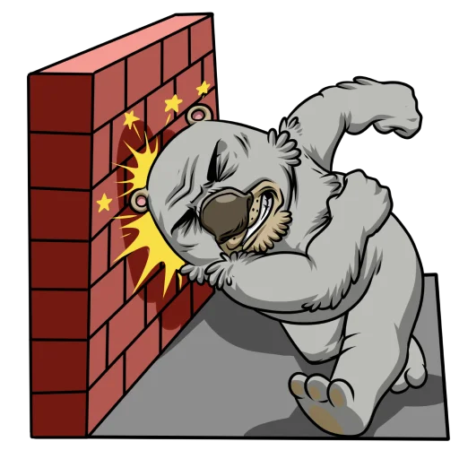 🤕 Стикер «Вомбат» для Telegram