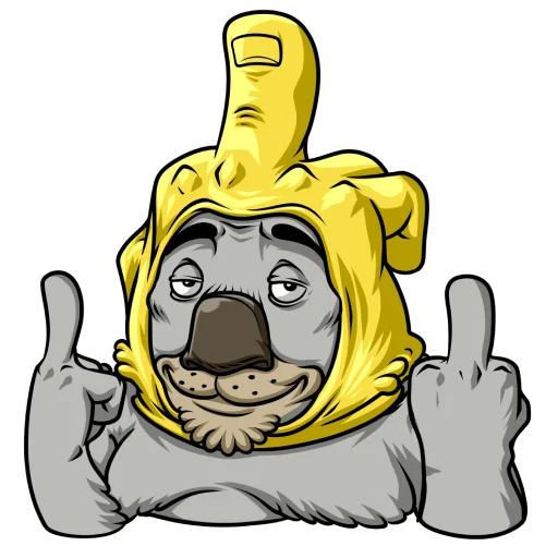 🖕 Стикер «Вомбат» для Telegram