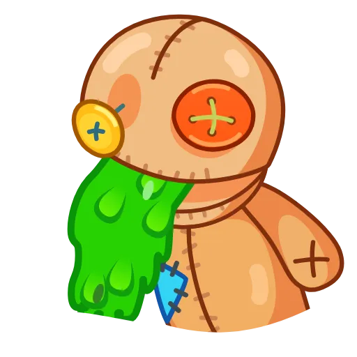 🤮 Стикер «Voodoo» для Telegram