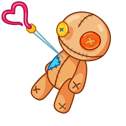 ❤️ Стикер «Voodoo» для Telegram