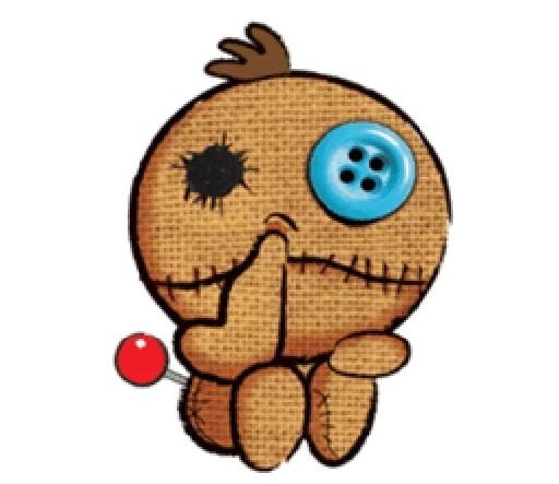 😈 Стикер «Voodoo Doll» для Telegram