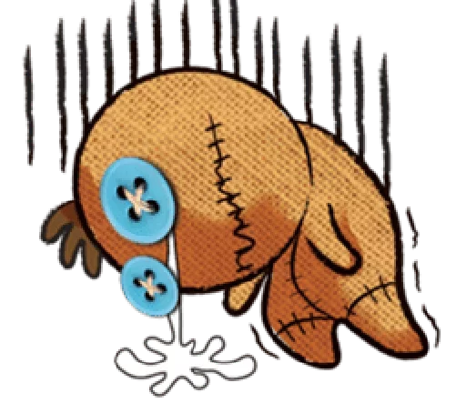 😈 Стикер «Voodoo Doll» для Telegram