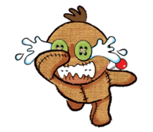 👿 Стикер «Voodoo Doll» для Telegram