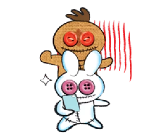 😈 Стикер «Voodoo Doll» для Telegram