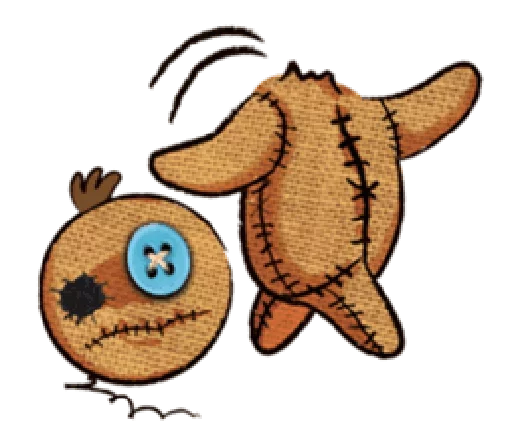 👿 Стикер «Voodoo Doll» для Telegram
