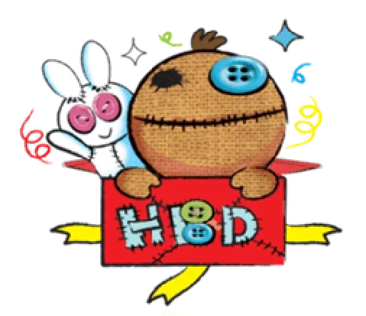 😈 Стикер «Voodoo Doll» для Telegram