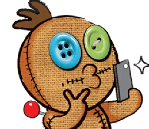 😈 Стикер «Voodoo Doll» для Telegram