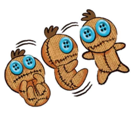 😈 Стикер «Voodoo Doll» для Telegram