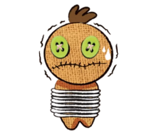 😈 Стикер «Voodoo Doll» для Telegram