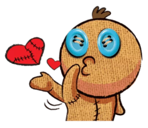 😈 Стикер «Voodoo Doll» для Telegram
