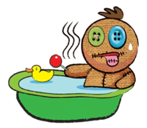 😈 Стикер «Voodoo Doll» для Telegram