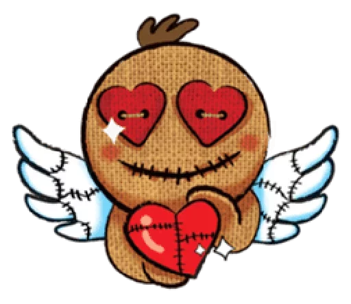 😈 Стикер «Voodoo Doll» для Telegram