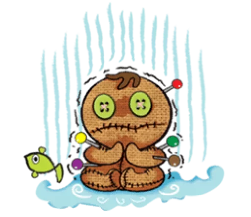 😈 Стикер «Voodoo Doll» для Telegram